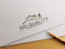 make awesome professional mountain climber scaling logo