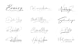 create unique signature and handwritten logo