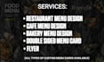 food menu design , digital menu , restaurant menu design