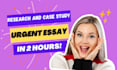 do urgent essay writing as an professional essay writer