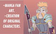 draw anime fanart, manga illustrations, or oc