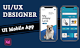 design a stunning, modren and unique mobile app UI UX