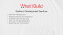 build a scalable backend app with API and ai integration