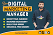 be your social media manager , grow your instagram and facebook