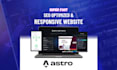 create SEO optimized and responsive website with astro js