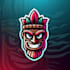 do tiki modern style mascot logo design