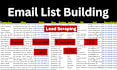 do b2b lead generation email list building and data scraping