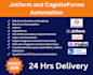 create fastfield, formstck, cognito, typeform and do automation