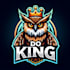 do king owl  style modern mascot logo design