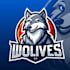 do wolves modern carton mascot logo design