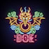 do make neon style dragon juss logo design