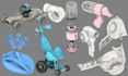 do 3d modeling, product and machine design and rendering
