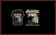 custom beach t shirt design and summer t shirt design