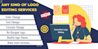 edit, update, re design and modify your logo