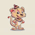 create a cartoon , mascot, and animal, character
