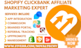 setup shopify affiliate marketing program uppromote clickbank goaffpro bixgrow