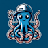 do make wonder full, modern, octopus, mascot logo design