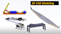 make 3d cad on blender, solidworks, catia and 2d drawings