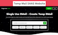 build a temp mail, disposable email, or trash mail saas website