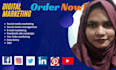 be your social media manager and digital marketer
