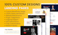 build responsive wordpress landing page design or elementor one page website