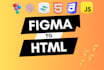 convert figma to html, psd to html, figma to tailwind css