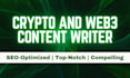 be your crypto writer, web3 writer, and web3 news writer