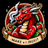do make, dragon, juss, flaver, mascot logo design