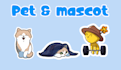 draw your cute animal pet for stiker and more