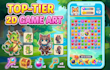 design 2d game art, game UI, pixel art and character animations for mobile game