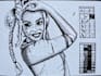 draw a portrait as 1 bit pixel art on an old mac se