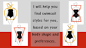 help you find swimsuit styles based on your body shape
