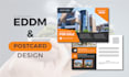 design modern postcard or eddm in 24 hours