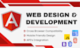 develop angular web application, component, api integration