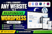 build your website in wordpress using HTML, CSS and PHP