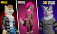 make custom vrchat avatar, vrc avatar, furry, vtuber, 3d model, vseeface, nsfw