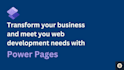build power pages portals
