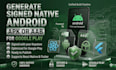 generate signed native android apk or aab for google play