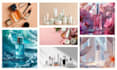 create cosmetic aesthetic bottles and perfume mockups