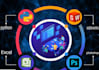do python scripts flutter app, react web3 dapp task website application software