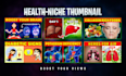 create health niche thumbnail design