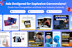 design high converting static image ad creatives for social media