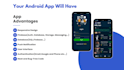 create a fully functional android app for your business