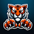 do, modern, style, tiger, claw, mascot, logo