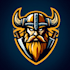 do, creative, modern, viking, head, mascot logo design
