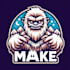 do, make, modern, yeti, mascot logo design