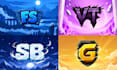 create a premium minecraft server logo and branding