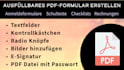 create fillable PDF form or redesign PDF form
