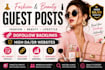 publish fashion and beauty guest posts on high da websites