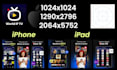 design screenshots icon for app store or play store
